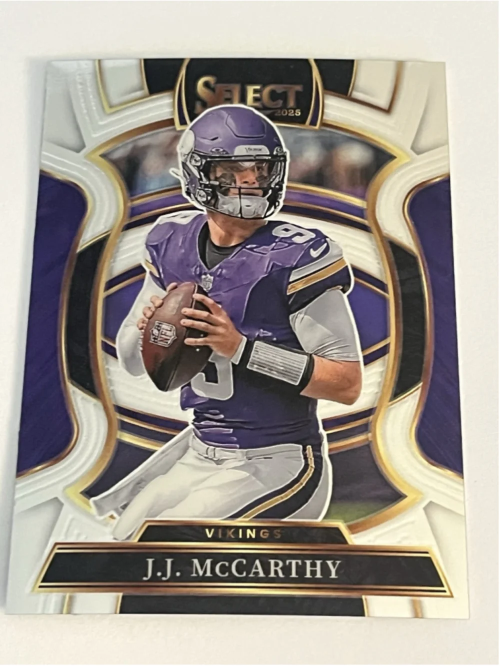 JJ McCarthy Panini Select Silver Prizm Vikings